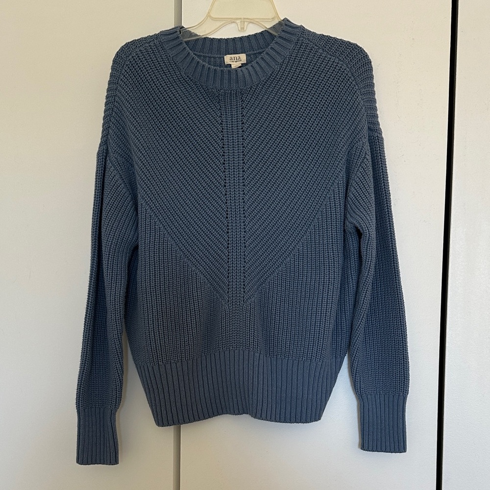 Chunky Blue Knit Sweater